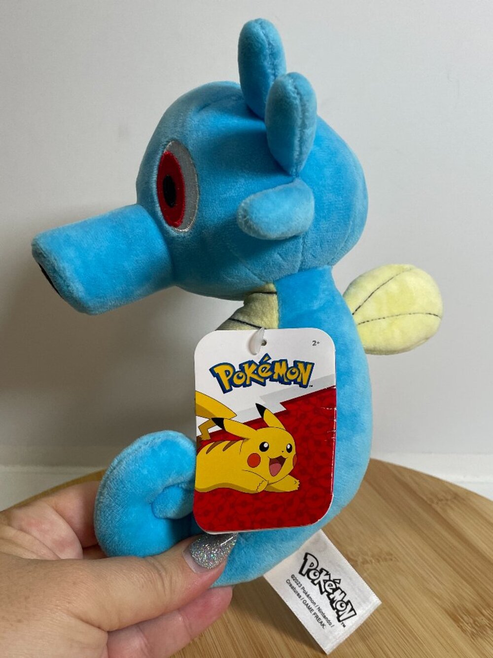Jazwares Pokemon Plush HORSEA 8 inch Stuffed Animal Toy Nintendo 2023